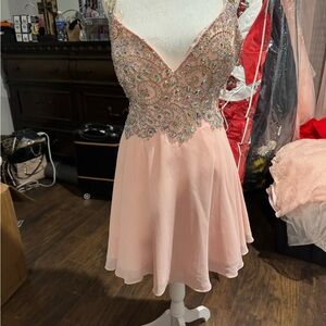 Dancing Queen Pink Embellished Dress